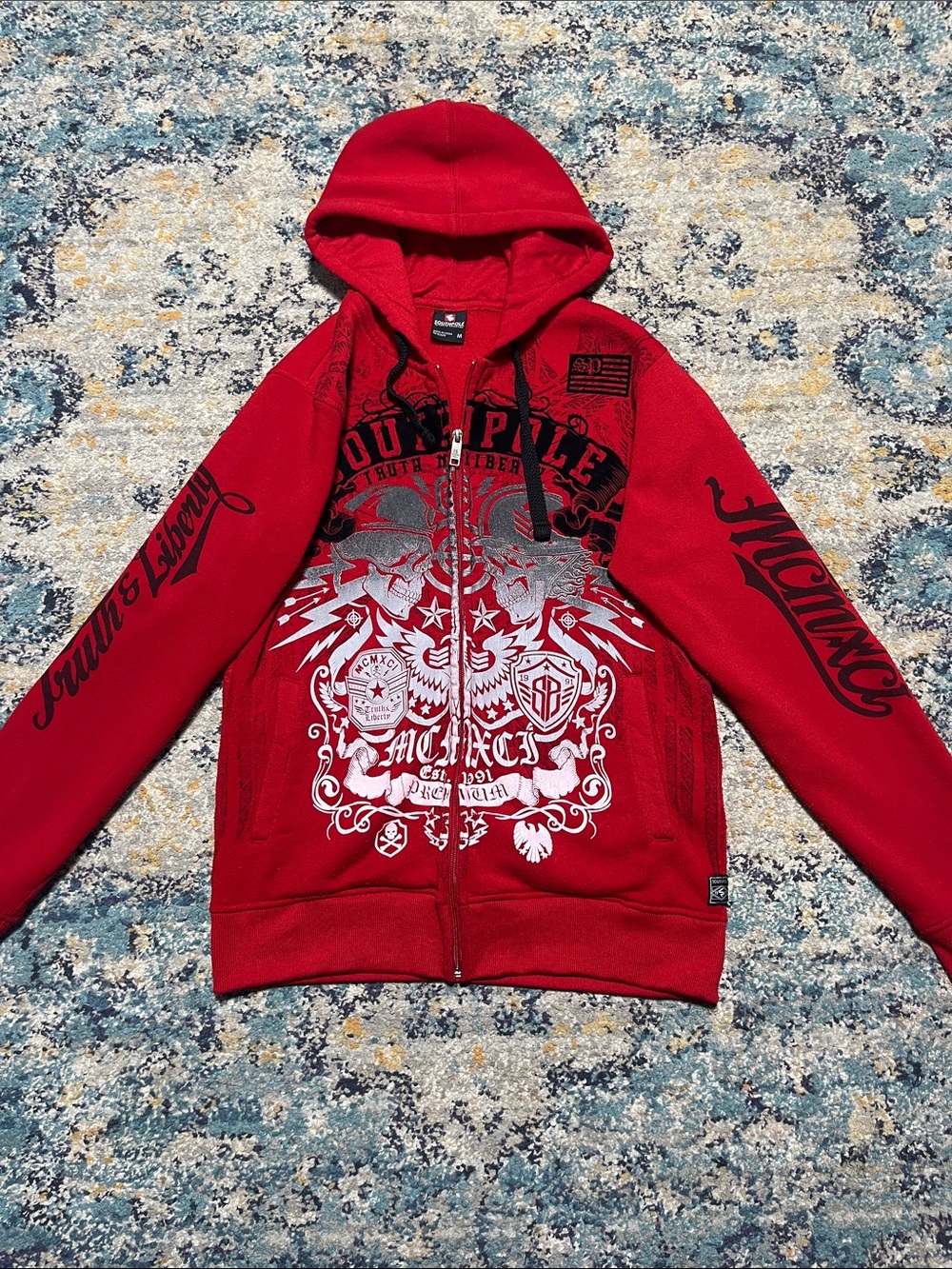 VTG SouthPole Truth Liberty Hoodie Size M